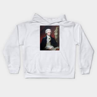 Mather Brown Portrait of Thomas Jefferson Kids Hoodie